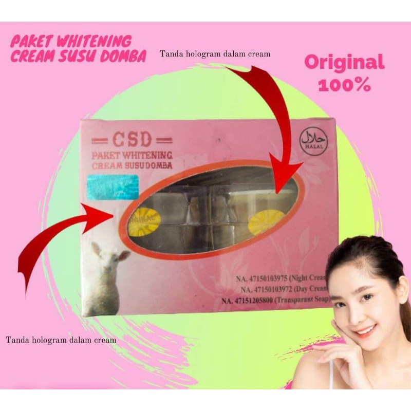 CSD MDS [hot promo]CREAM SUSU DOMBA MDS ukuran besar 30gr new pack//CSD MDS original 1000% hologram 