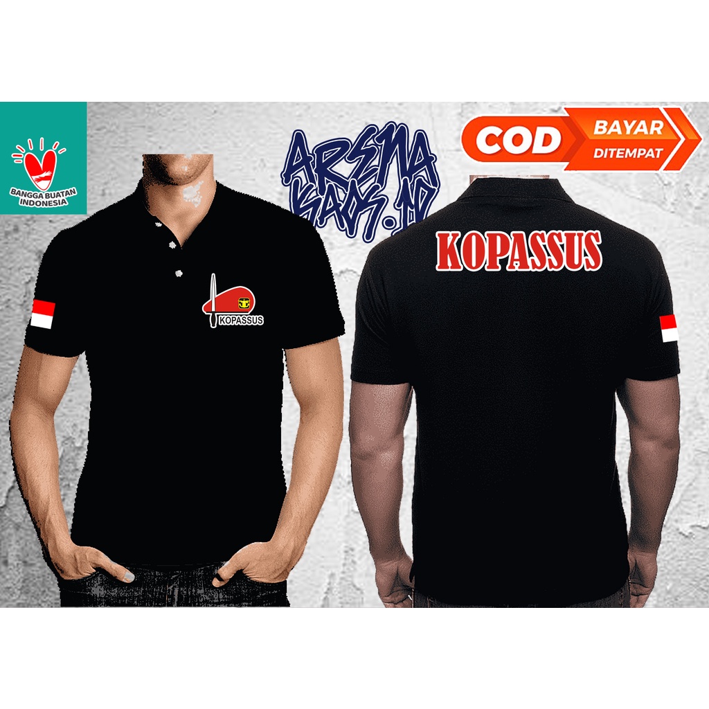 KAOS KERAH POLOSHIRT KOPASSUS