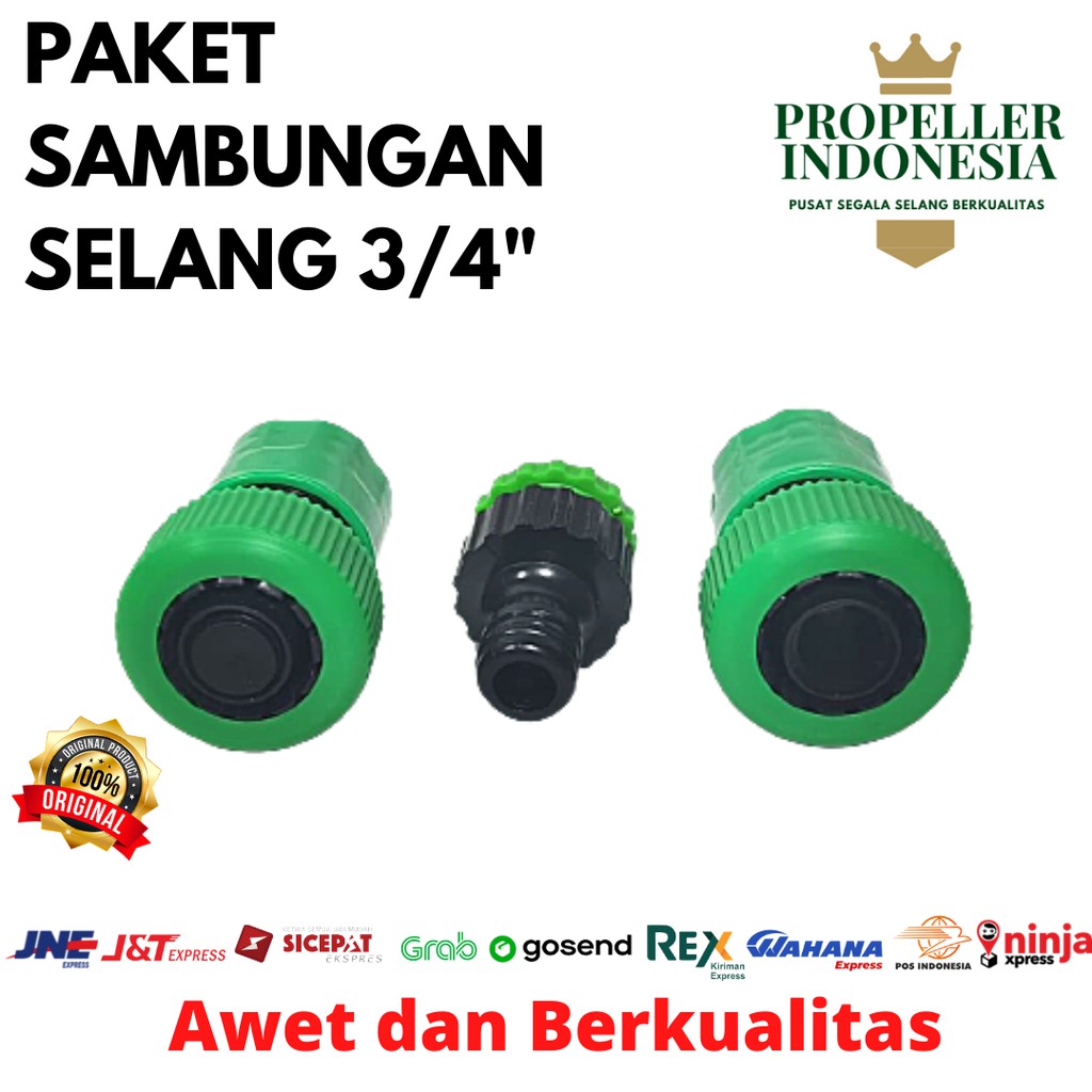 Sambungan Selang Paket Quick Connector 3/4&quot;