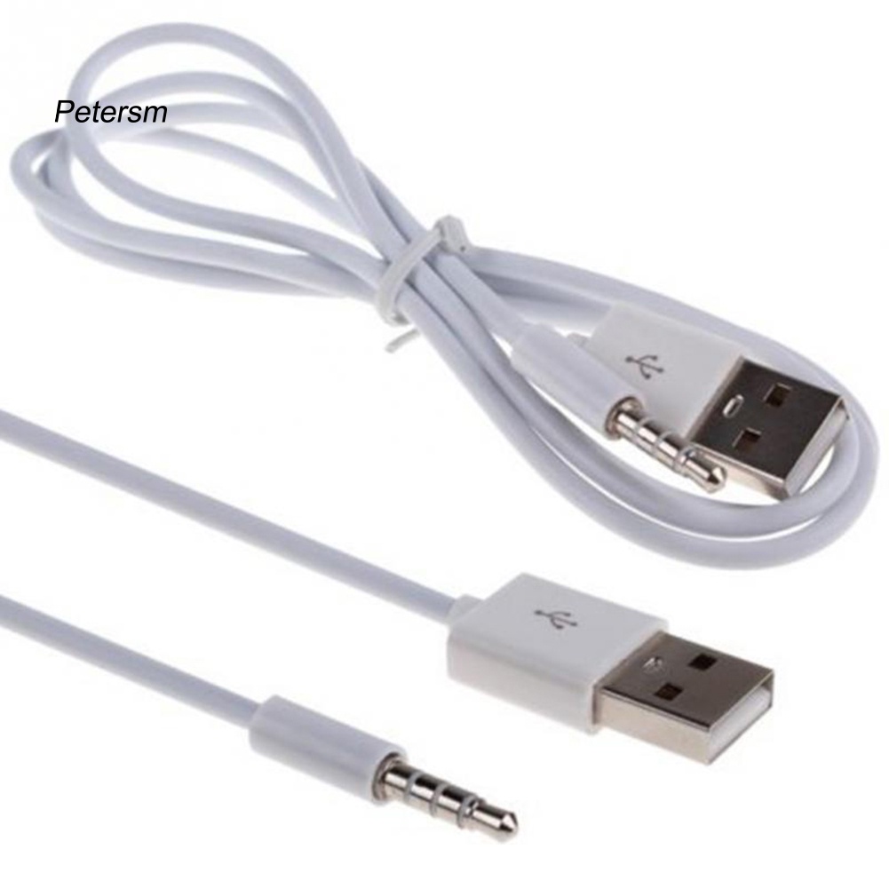 (Pt) Kabel Audio Aux 3.5mm Usb 2.0 Male Untuk Mp3 / 4 Vc591 P12