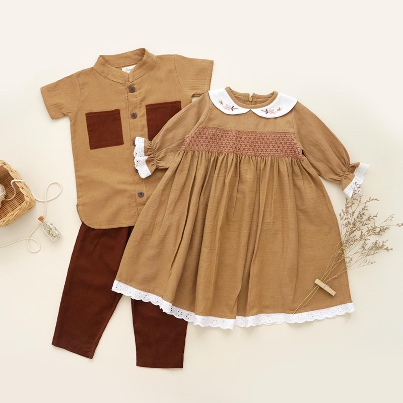 meedina smocked dress dn meekah set