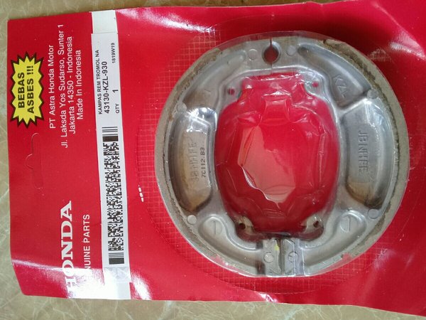 kampas rem beat dan scopy