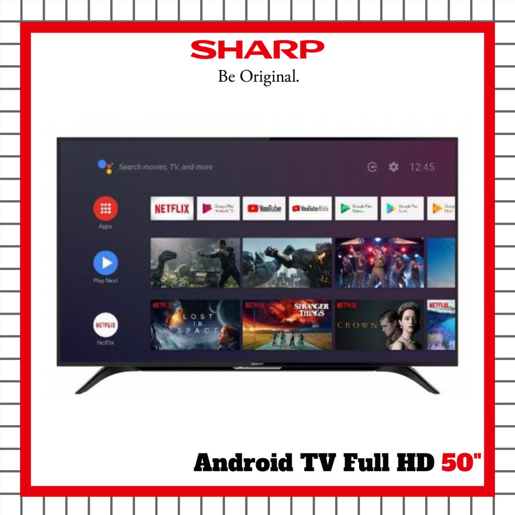 TV LED SHARP 50INCH 2T-C50BG1I ANDROID TV FULL HD