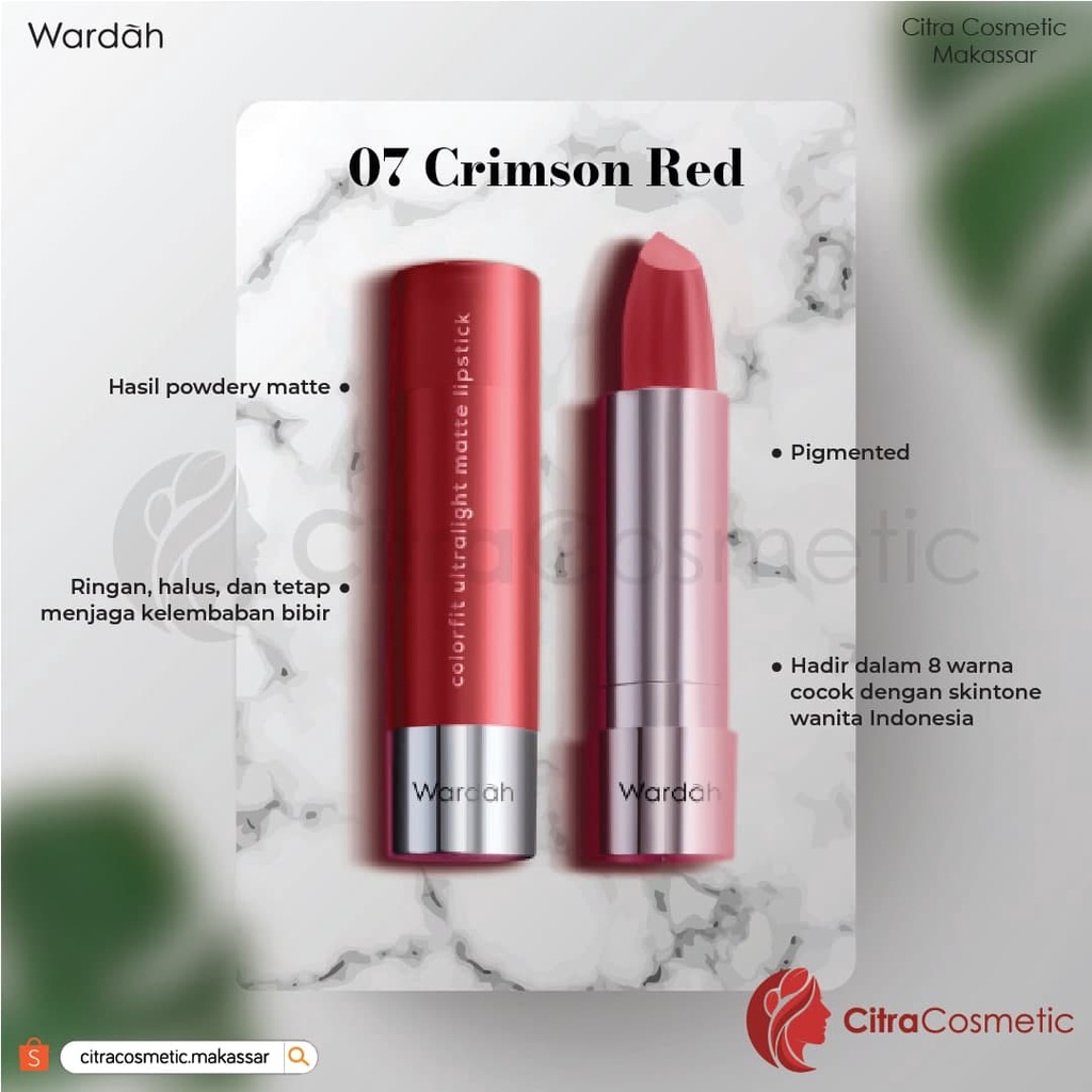 Wardah Colorfit Ultralight Matte Lipstick