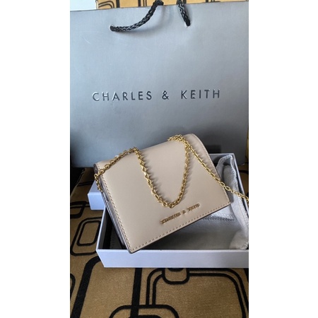 Charles & Keith - Snap Button Mini Short Wallet