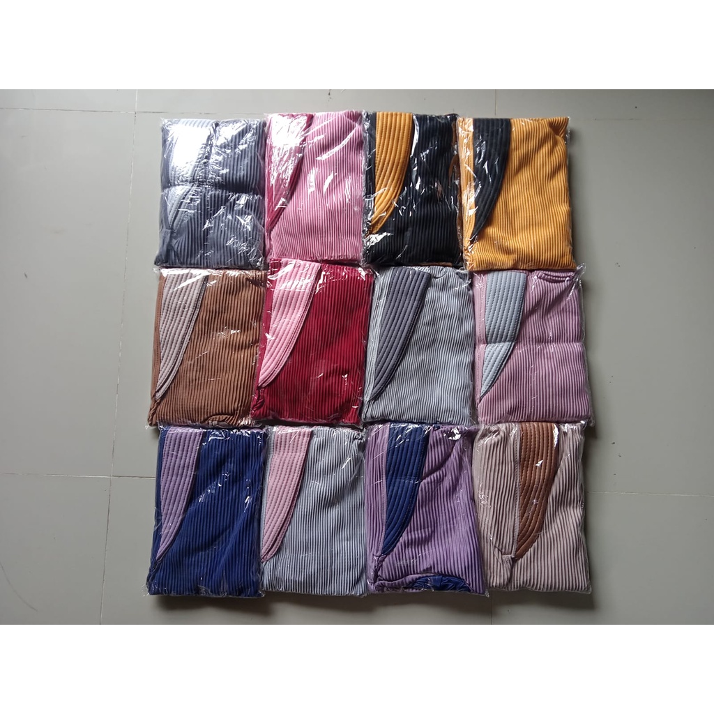 Jilbab Dewasa Pashmina Instan Oval 3in1 Ayura Masker Inner Ceruty Babydoll Terbaru / Alody's Collection