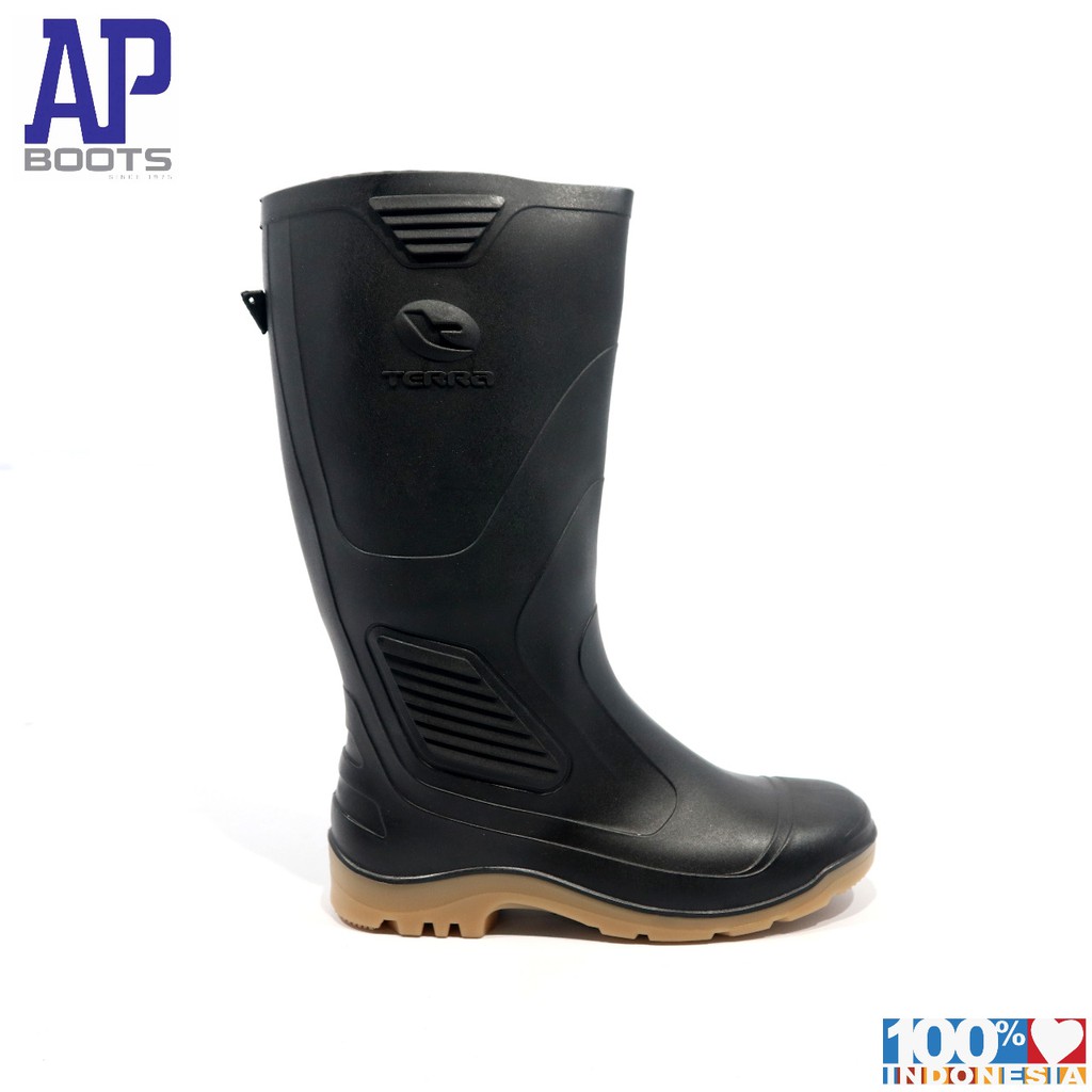 AP TERRA ECO 3 BLACK 39-43 - SEPATU BOOT SAFETY KARET - AP BOOTS