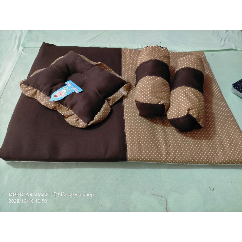 SET Matras bayi bantal peyang