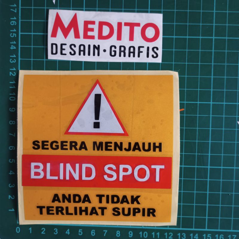 Sticker Cutting Blind Spot