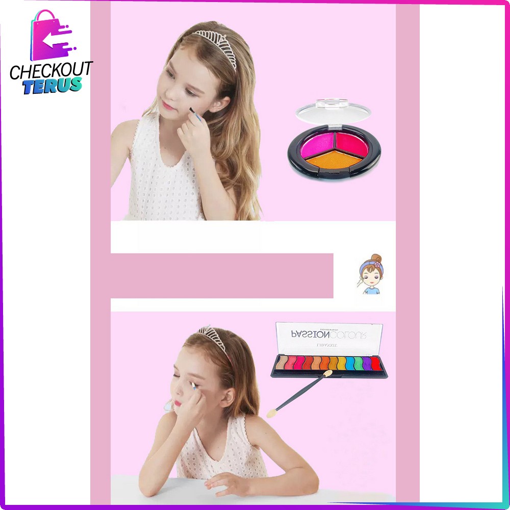 CT M98 Mainan Anak Perempuan Make Up dan Kutek Set Nail Polish Manicure Toy Mainan Pretend Play Anak Cewek Cat Kuku Rias Wajah