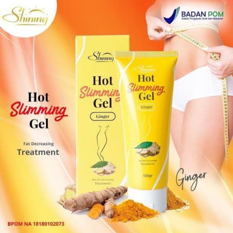 SHINING HOT SLIMMING GEL PELANGSING PENGHILANG PEMBAKAR LEMAK BPOM