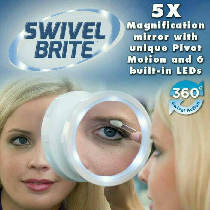 Swivel Brite cermin Lampu LED 5X perbesar zoom mirror lamp rias alis