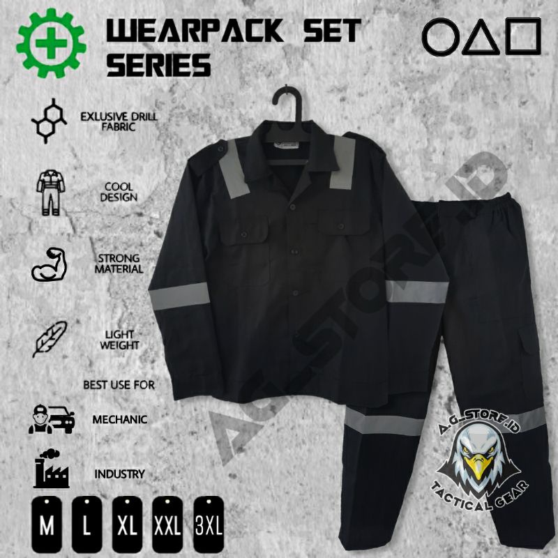 Grosir Wearpack CoverAll Safety / Wearpack Setelan baju dan celana / Seragam Kerja Proyek
