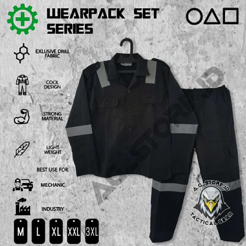 COD Wearpack CoverAll Safety / Wearpack Setelan baju dan celana / Seragam kerja proyek