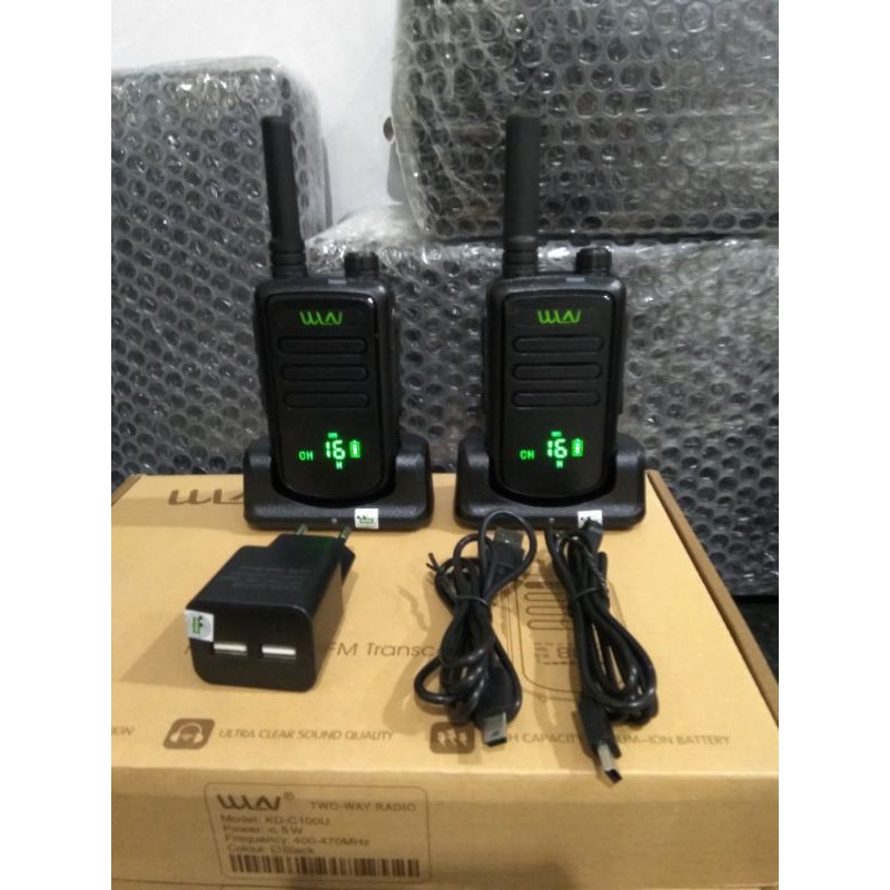 walkie talkie / handy talkie WLN KD -C100  ht sepasang