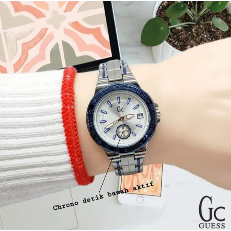 GC CRONO ON JAM TANGAN WANITA STAINLES STELL ANTI AIR