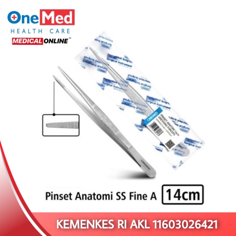 PINSET ANATOMI CHIRURGIS 14CM / PINSET ANATOMIS CHIRUGIS 14 CM ONEMED MEDICAL ONLINE MEDICALONLINE