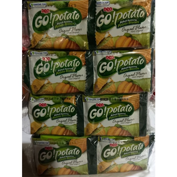

biskuit Go Potato sachet per pack isi 10 sachet