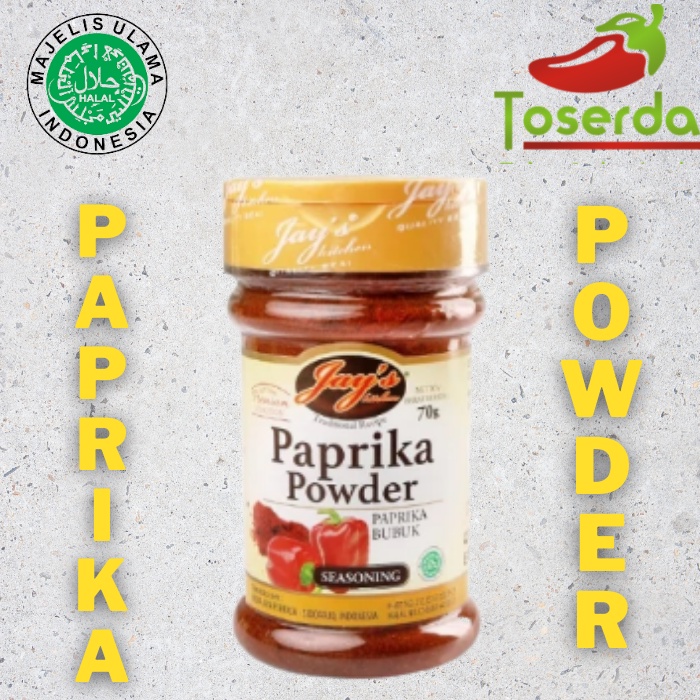 

JAYS PAPRIKA POWDER BUBUK BUMBU MASAK PAPRIKA MERAH 70G HALAL PREMIUM