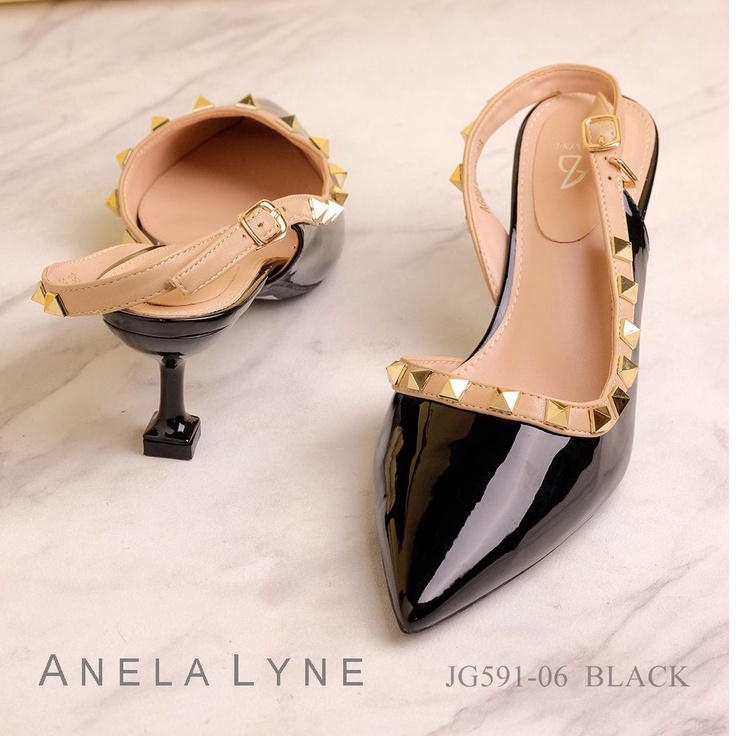 ANELA LYNE BOBBIJO SEPATU ROCKSTUD GLOSY G591-06 ORIGINAL