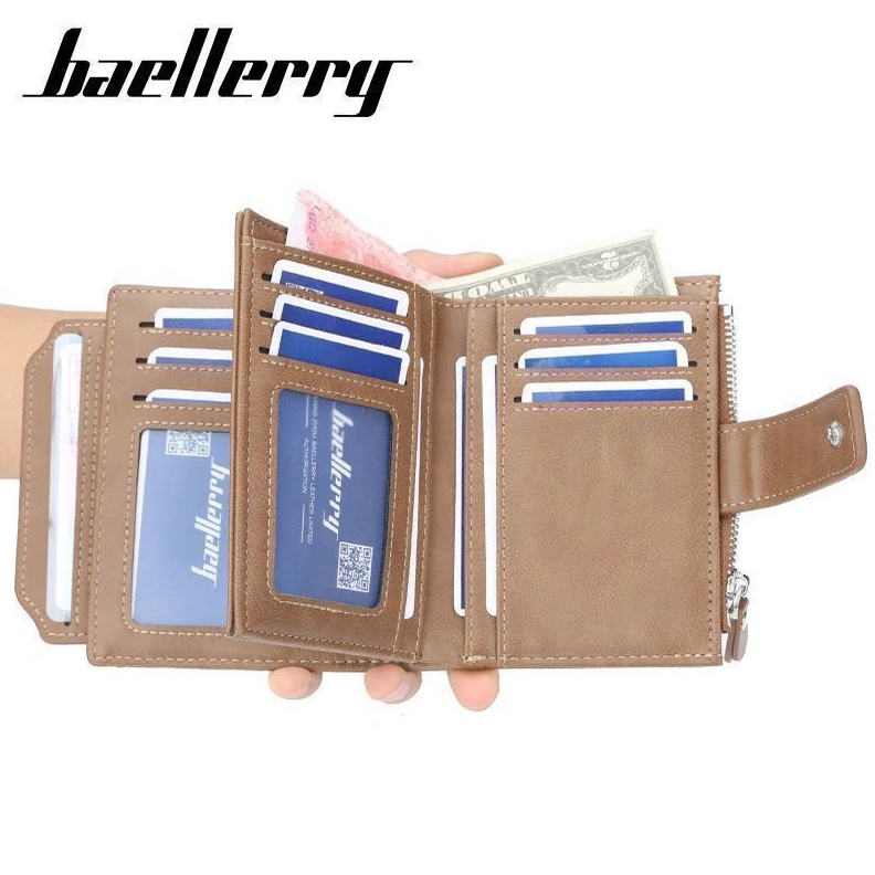 DOMPET BAELLERRY RETRO LEATHER D3218 PRIA / WANITA ORIGINAL