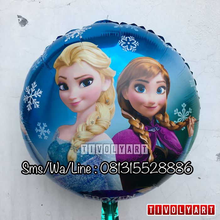 Balon Foil Frozen Anna Elsa / Balon Frozen / Balon Anna Elsa Termurah