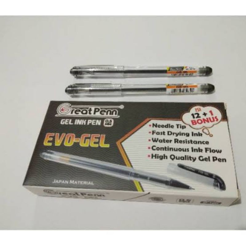 

Pulpen Gel Great Penn Evo 0.5mm