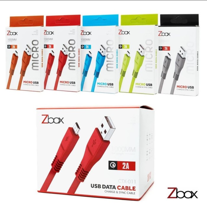 KABEL DATA ZBOX CTX-011 FAST CHARGING 3.0A MICRO/TYPE C USB 100% ORIGINAL