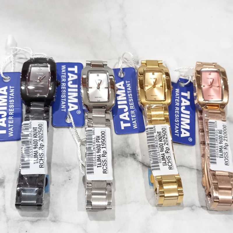 (Toko Ricoh) Jam Tangan Tajima Rantai 9600 Free Kotak