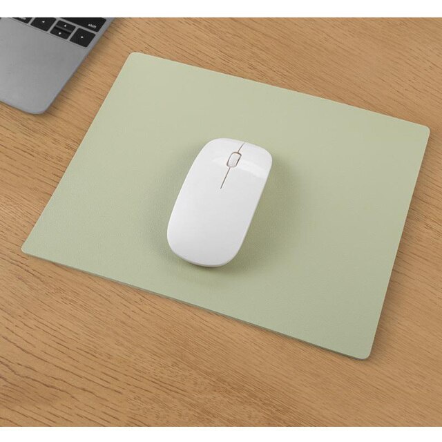 Mouse Pad Gaming Bahan Kulit Pu Dengan Bantalan Pergelangan Tangan Untuk Komputer Kantor