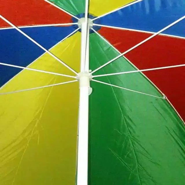 Payung Tenda / Payung Cafe / Payung Pantai Parasol Pelangi 264 cm ( 52 &quot; )