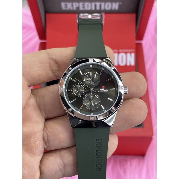 expedition e6818b wanita silver karet hijau