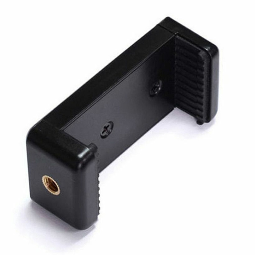 【TERSEDIA &amp; COD】Hitam Adjustable Adapter Bracket Klip Telepon Tripod Bracket Ponsel iPhone # 261141322