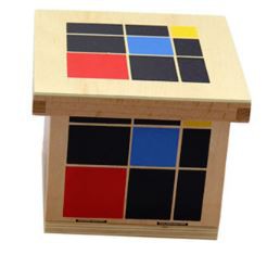 TweedyToys - Montessori Kotak Warna Besar - Montessori Trinomial Cube