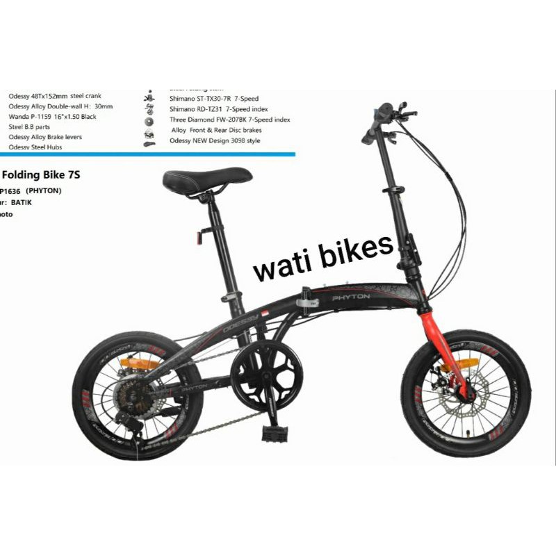 Sepeda Lipat 20 Odessy Phyton