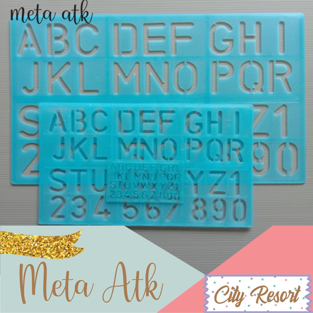 

Penggaris Cetakan Huruf Angka Butterfly