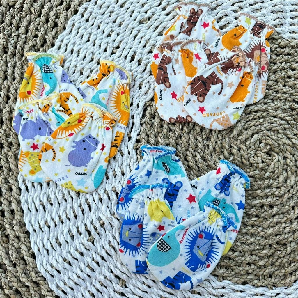 3 PCS sarung tangan dan sarung kaki bayi newborn lucu