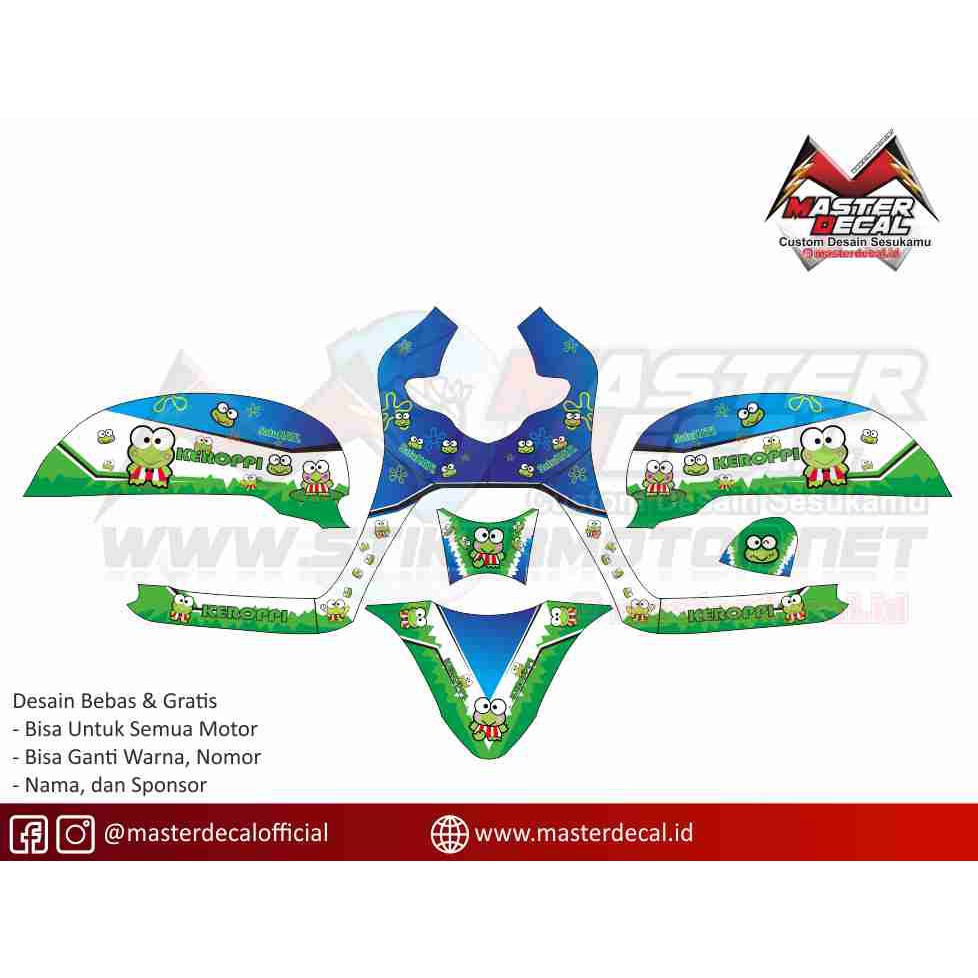 Stiker Motor All New Scoopy Kartun Shopee Indonesia