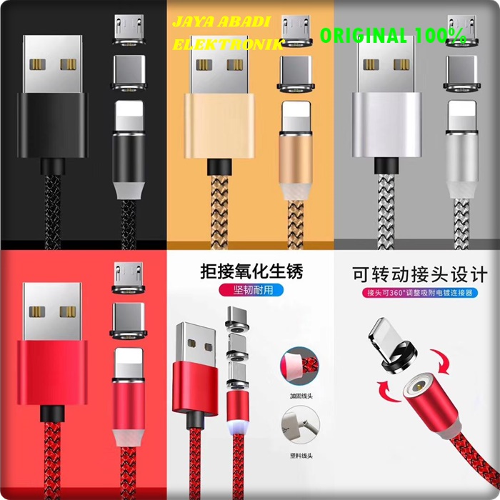 J30 ORIGINAL KABEL DATA MAGNET 3IN 1 3A MAGNETIC KABEL SUPPORT FAST CHARGING FLASH CASAN faster asli multi universal multi tc vooc BISA BISA SEMUA UNTUK JENIS HP YANG MENGGUNAKAN MICRO USB IPHONE DAN TIPE C ATAU SEMUA HANDPHONE LAPISAN KABEL KUAT SUPER AW