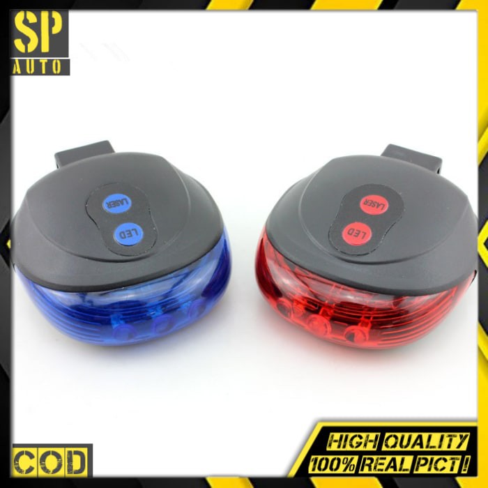 Lampu Belakang Sepeda LED Lampu garis laser tail light Sh 84