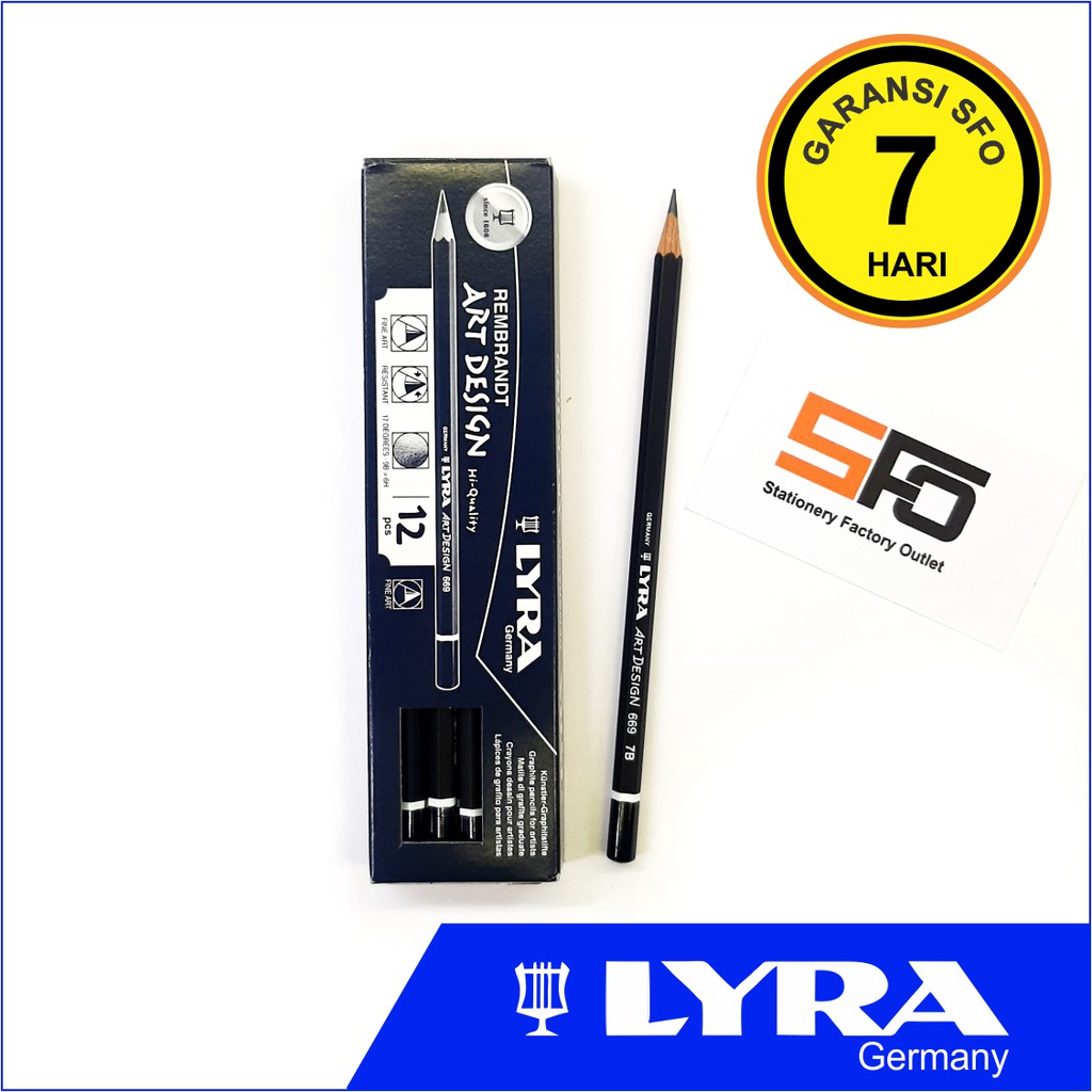 

Pensil Lyra Art Design 669 7B - Graphite Pencil 7B