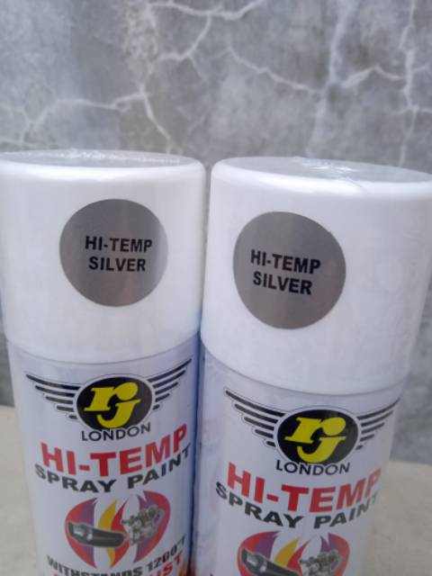Pilok Pilox Cat RJ Anti Panas Silver Hi-Temp Silver 150cc Cat Semprot RJ 150cc