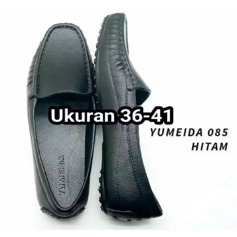 Sepatu Karet Wanita YUMEIDA 085 Sepatu Kerja Karet Hitam Sepatu Yumeida 085  Sepatu Karet Wanita Sepatu Pantofel Slip On Wanita