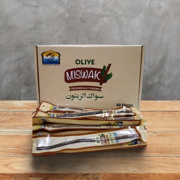 MISWAK OLIVE Organic Al-Khair | Kayu Siwak Hitam Zaitun Organik 100%