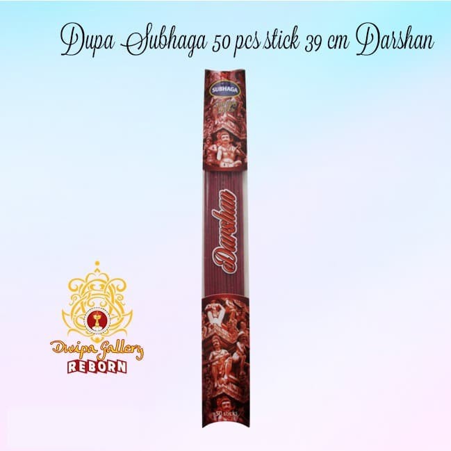 Dupa/ Hio Wangi Harum India Subhaga 50 pcs stick 39 cm Darshan