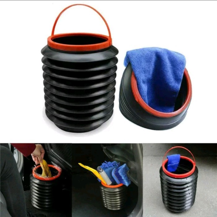 AB PORTABLE TRASH ORGANIZER WITH LID PENUTUP