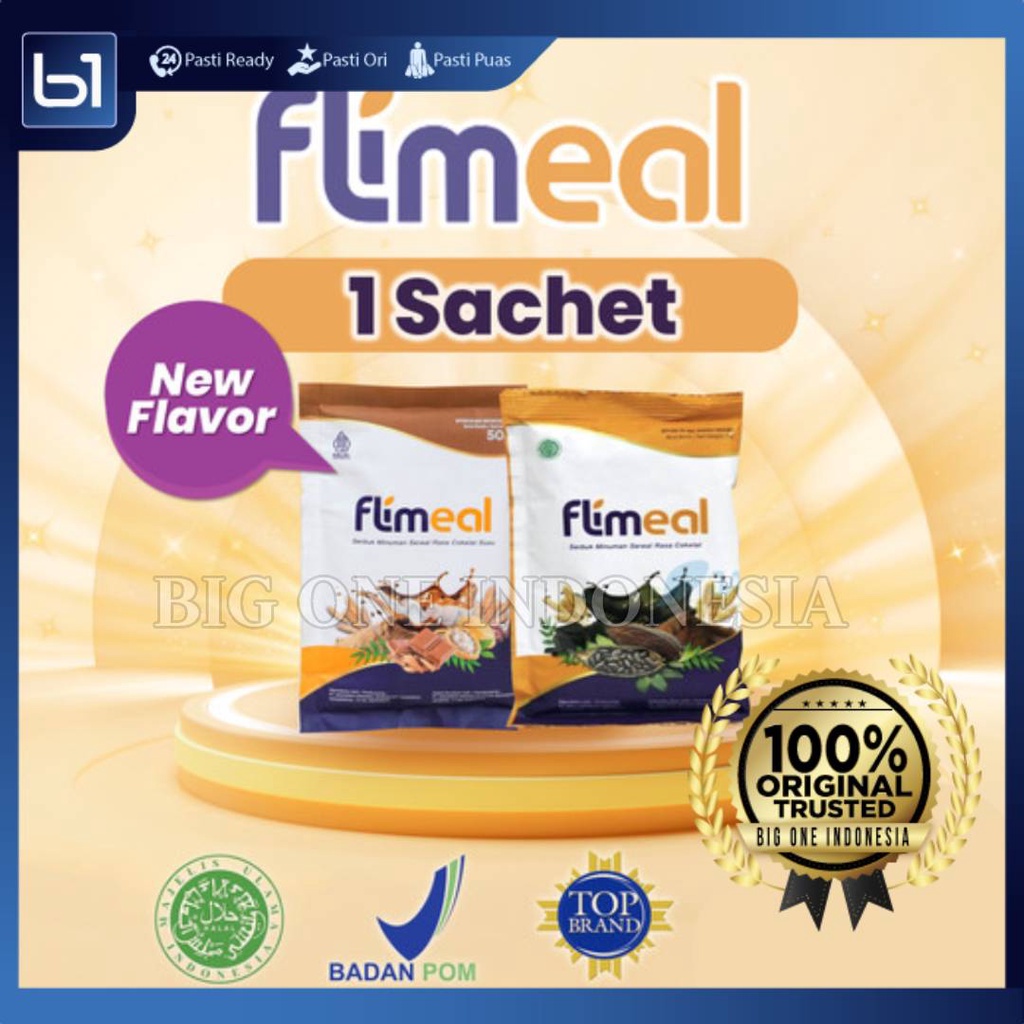

FLIMEAL Sereal Sarapan Diet Rasa Cokelat PCS, Flimeal Sarapan Cereal Rasa Coklat Susu By Flimty