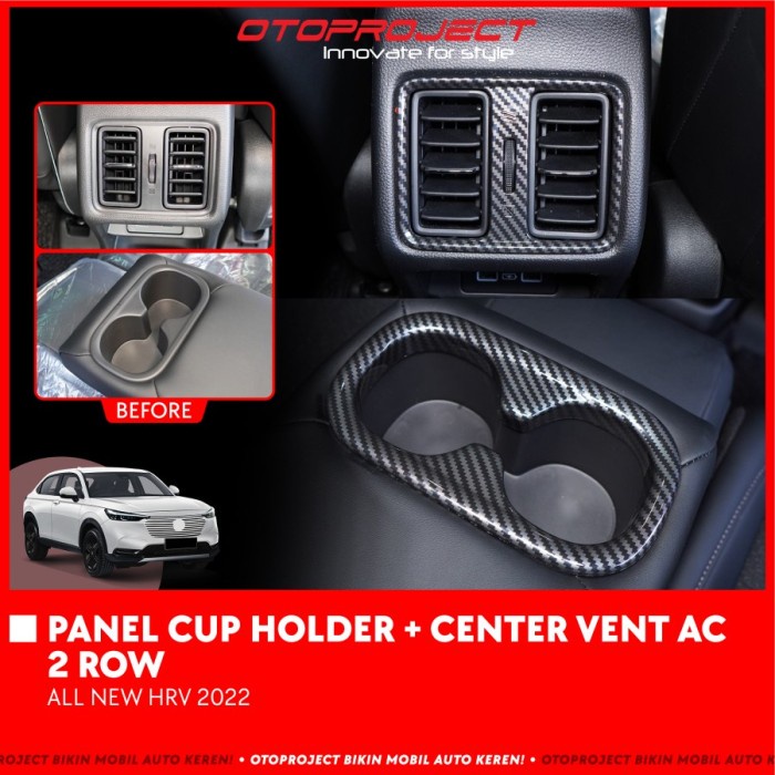 Cover Panel Cup Holder + Center Vent AC 2 Row Mobil All New HRV 2022