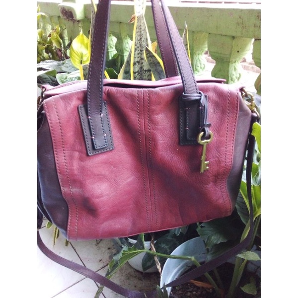 PRELOVED FOSSIL EMMA SATCHEL/ORIGINAL