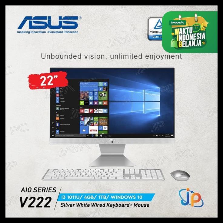 Asus Aio All In One Pc V222Fak-Wa341T (I3 1011U, 4Gb, Hdd 1Tb, Win 10)
